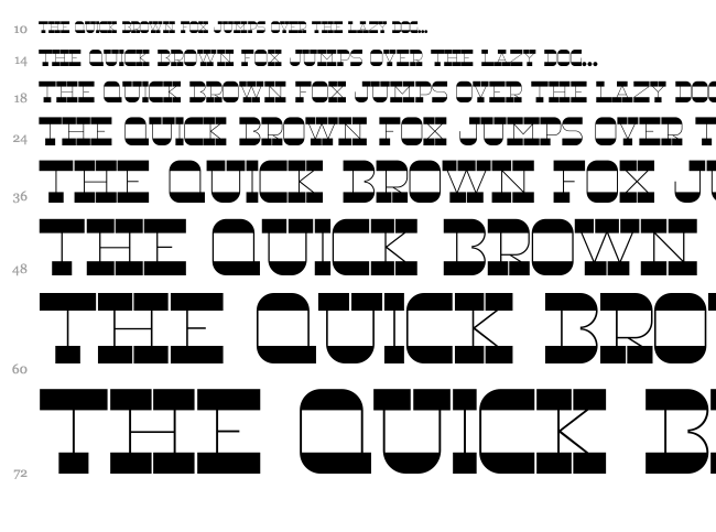 RNS Underwood font waterfall