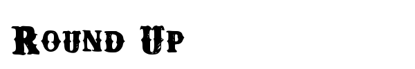 Round Up font