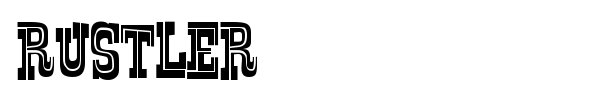Rustler font preview