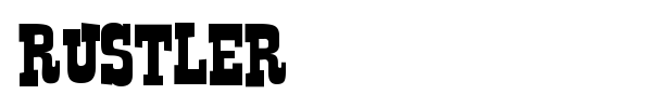 Rustler font preview