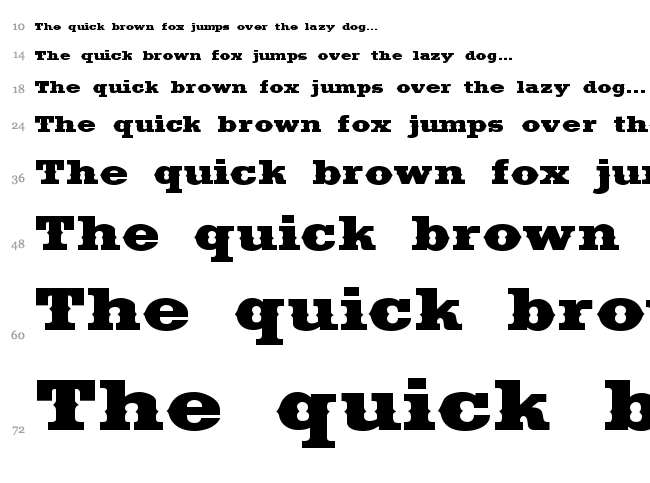 Saddlebag font waterfall