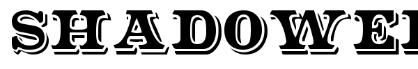Shadowed Serif font
