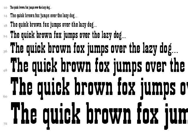Showguide font waterfall