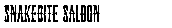 Snakebite Saloon font