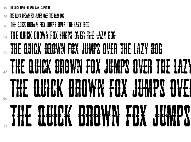 Snakebite Saloon font waterfall