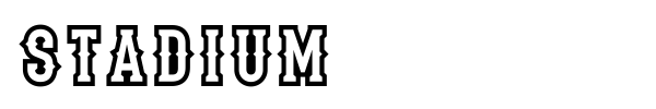 Stadium font