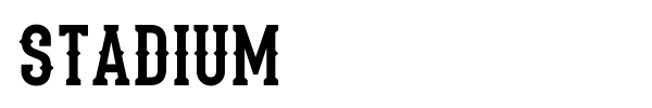 Stadium font preview