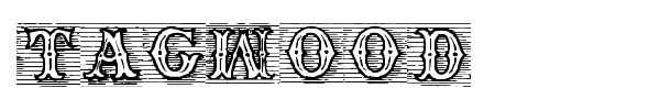 TagWood font