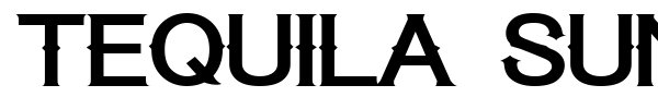 Tequila Sunrise font