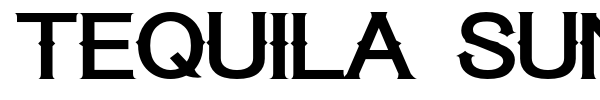 Tequila Sunrise font preview