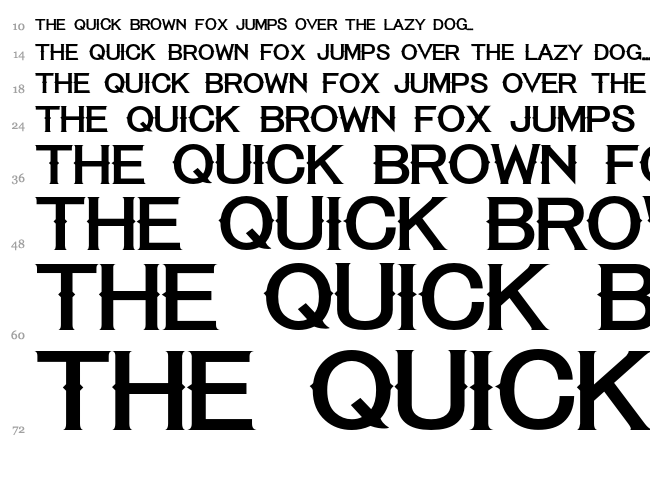 Tequila Sunrise font waterfall