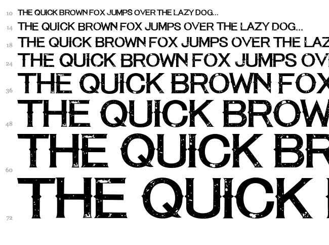 Tequila Sunset font waterfall