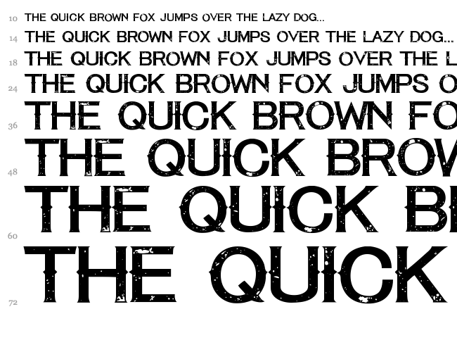 Tequila Sunset font waterfall