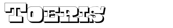 Toeris font