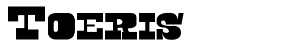 Toeris font preview