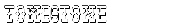 Tombstone font