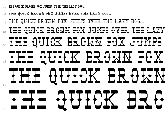 Tombstone font waterfall