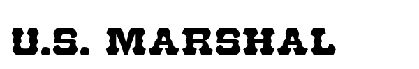 U.S. Marshal font preview
