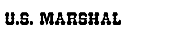 U.S. Marshal font preview