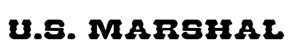 U.S. Marshal font preview