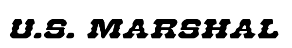 U.S. Marshal font preview