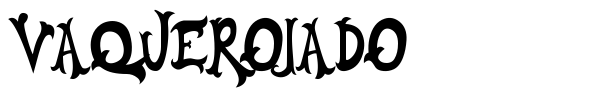 Vaquerojado font
