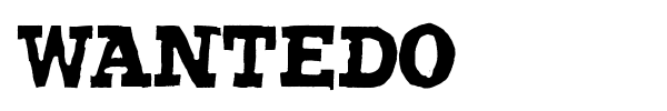 Wantedo font