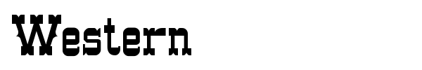 Western font preview