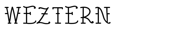 Weztern font