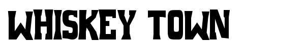 Whiskey Town font preview