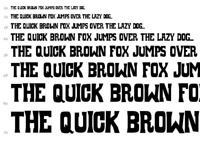 Whiskey Town font waterfall