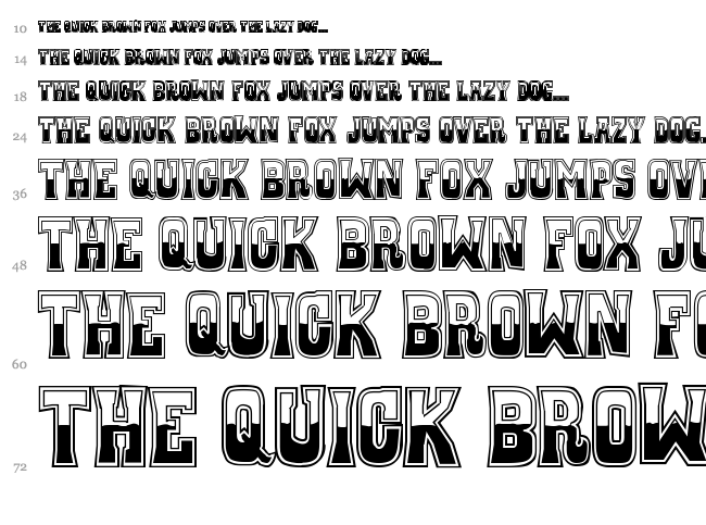Whiskey Town font waterfall
