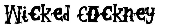 Wicked Cockney font