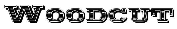 Woodcut font