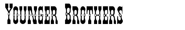 Younger Brothers font preview