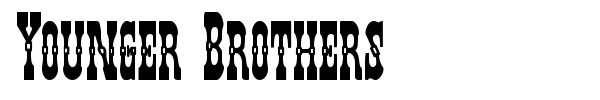 Younger Brothers font preview
