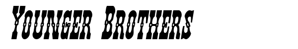 Younger Brothers font preview