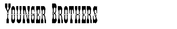 Younger Brothers font preview