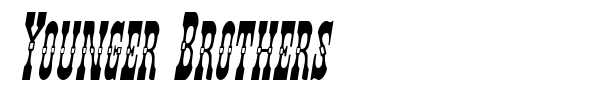 Younger Brothers font preview