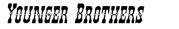 Younger Brothers font preview
