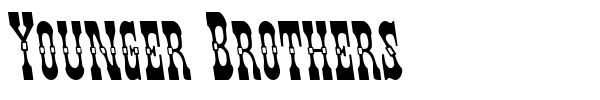 Younger Brothers font preview
