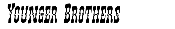 Younger Brothers font preview