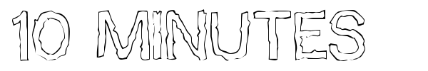 10 Minutes font