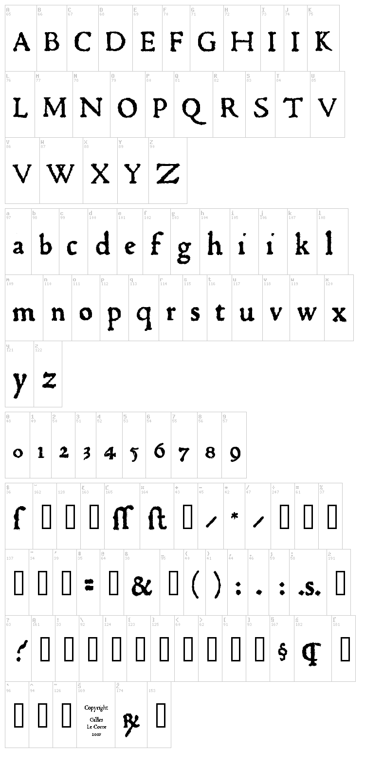 1470 Jenson font map