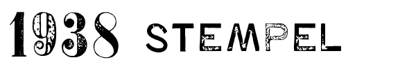 1938 Stempel font