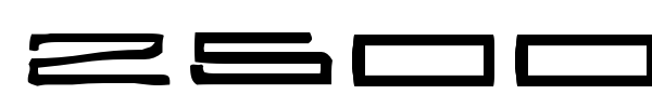 25000 font