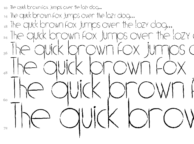 (((o))) Brushhh font waterfall
