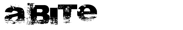 A Bite font