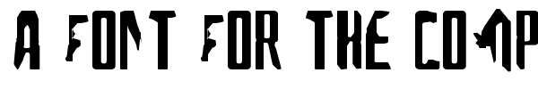 A font for the computer people font
