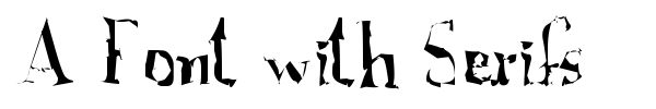 A Font with Serifs font